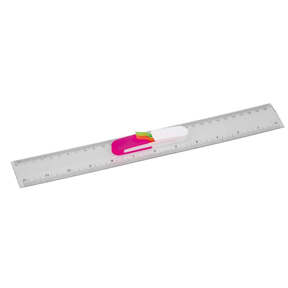 30cm Ruler with Note Flags