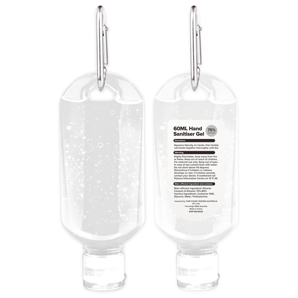 30ml Hand Sanitiser Gel with Carabiner