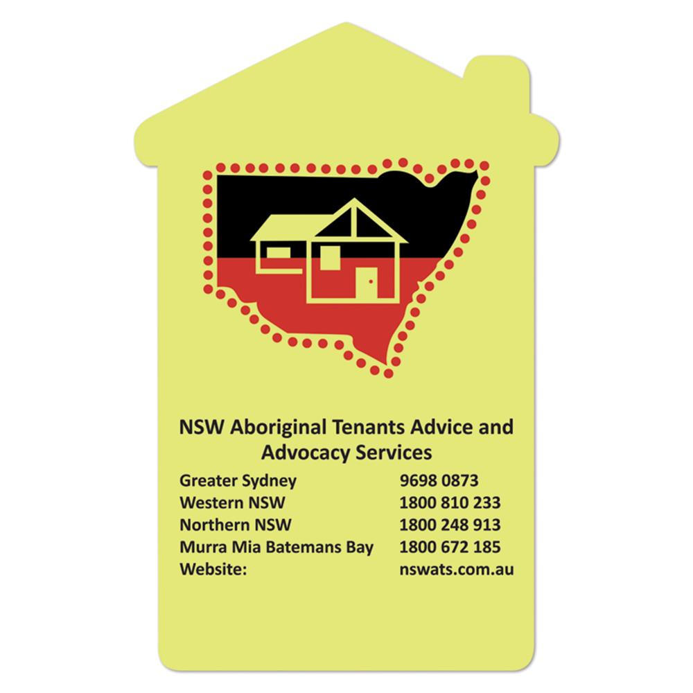 95 x 145mm House Shaped Fridge Magnet