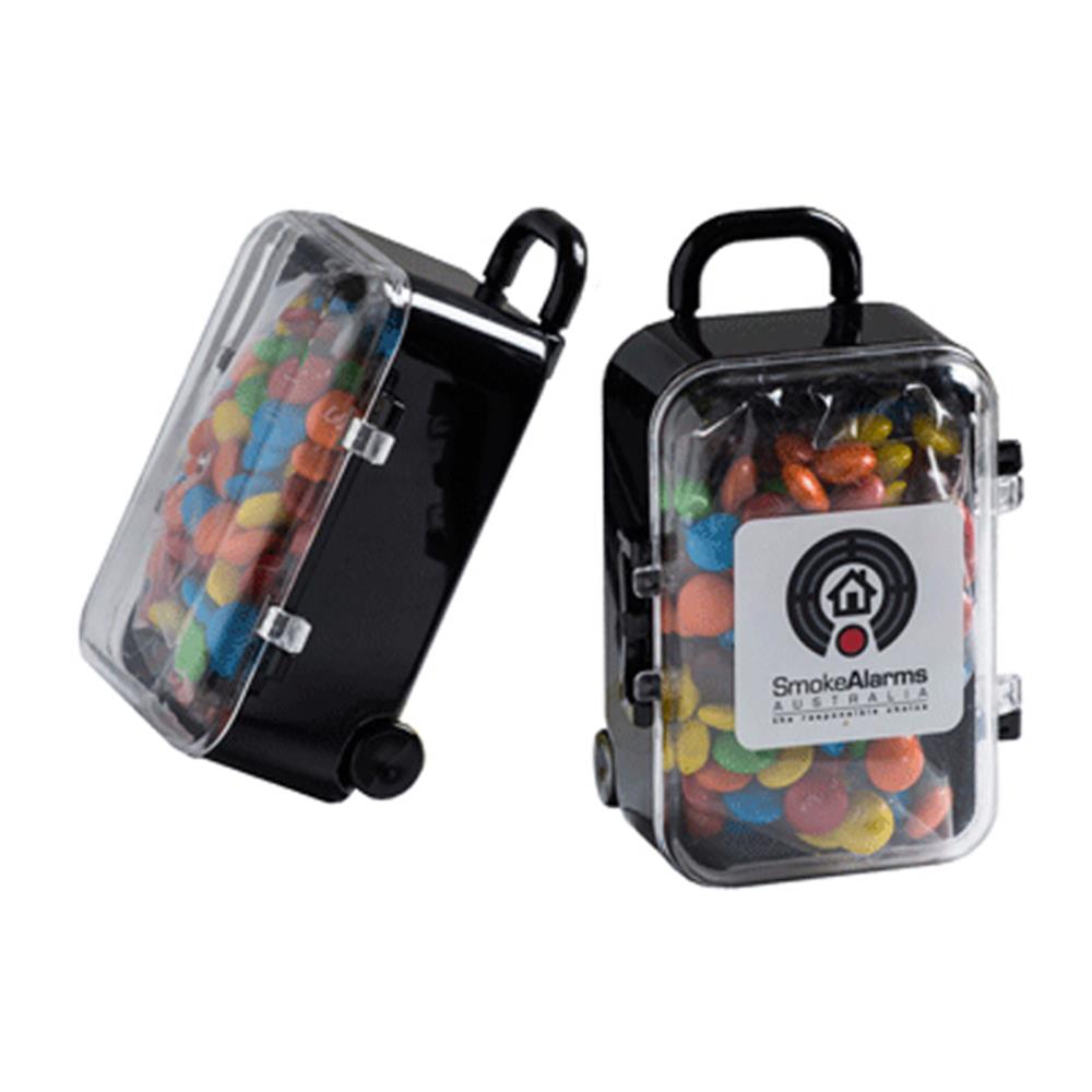 Acrylic Carry-on Case with M&Ms
