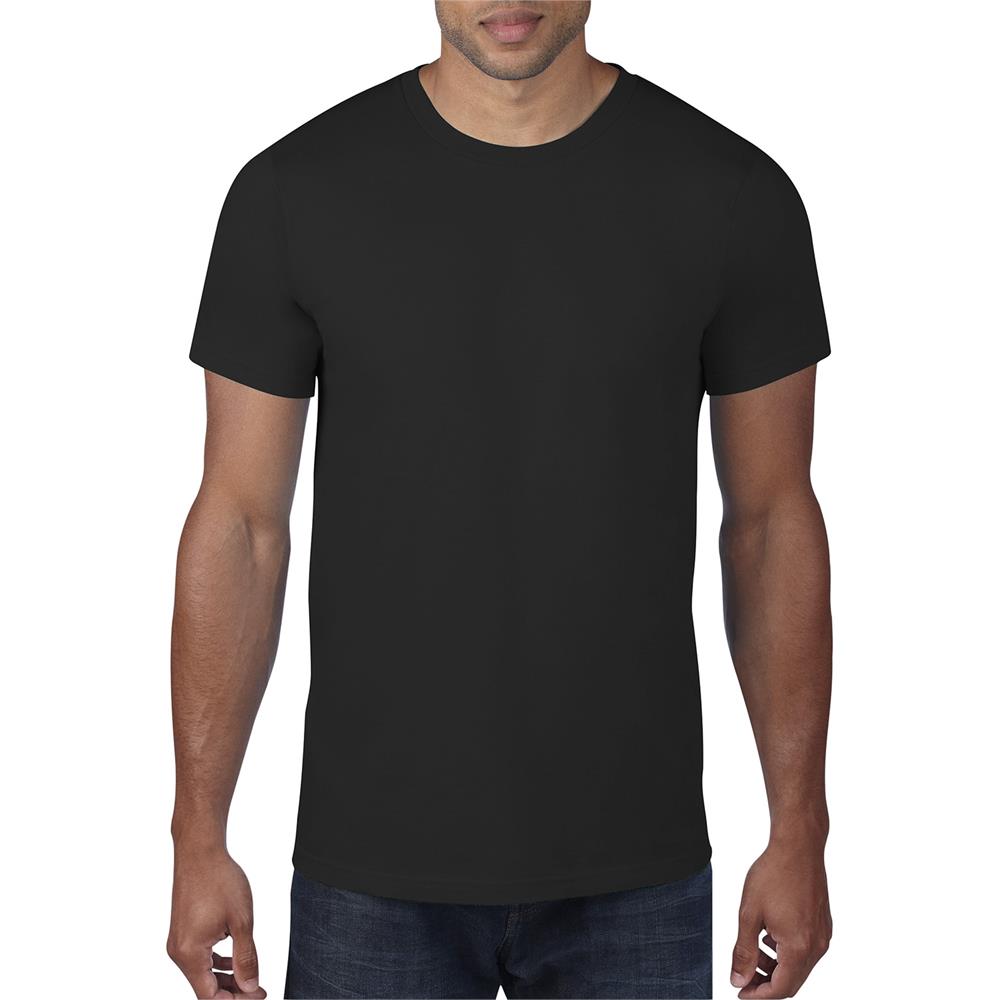 Anvil Black T Combed Ring Spun