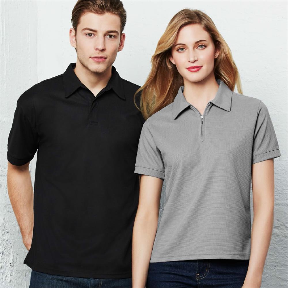 Biz Collection Micro Waffle Polo