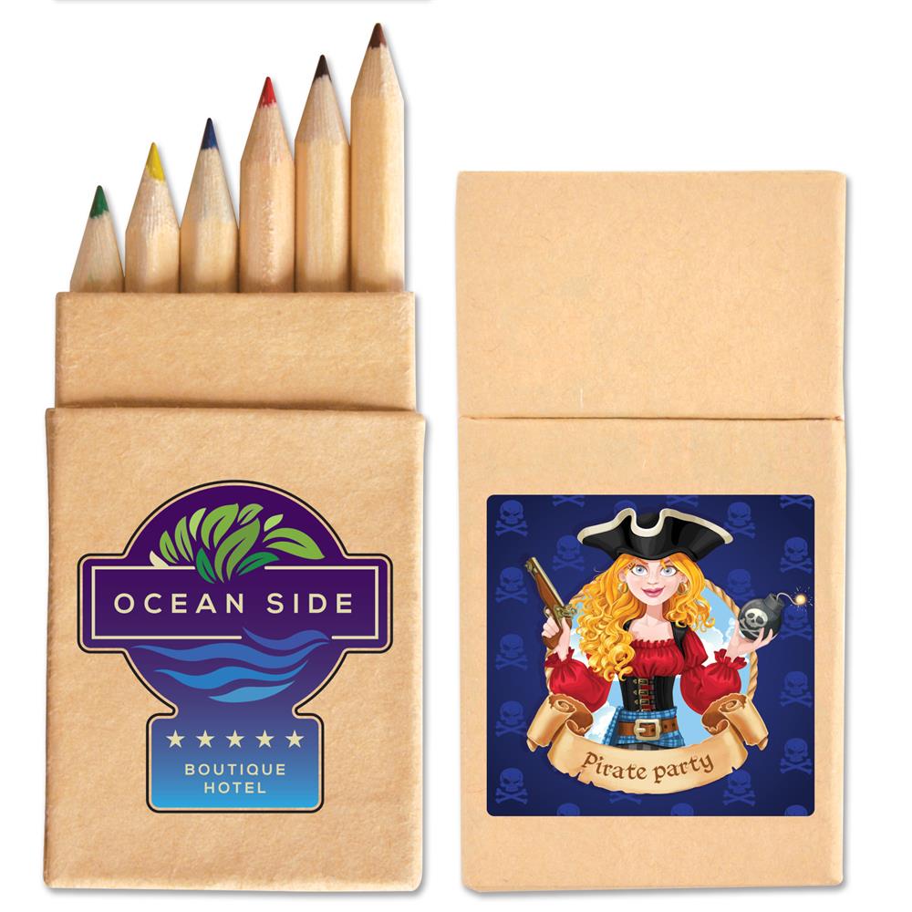 Coloured Pencils in Cardboard Box