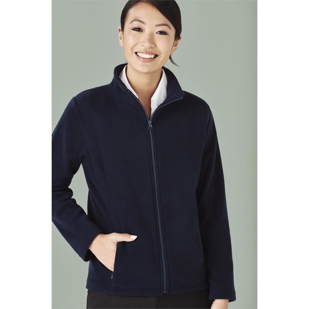 Ladies Plain Micro Fleece Jacket