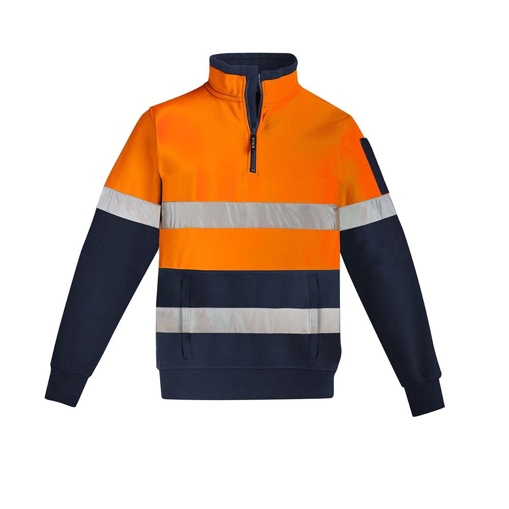 Mens Hi Vis 1/4 Zip Pullover - Hoop Taped