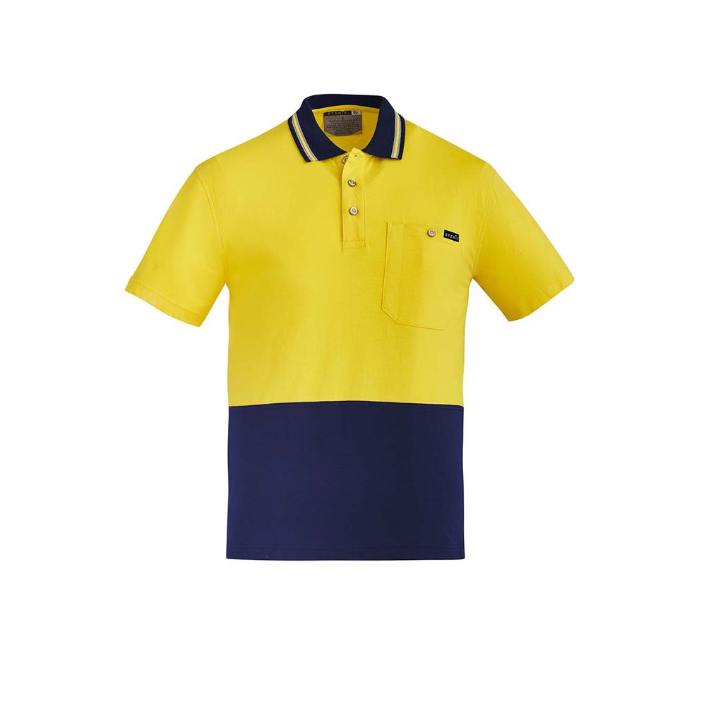 Mens Hi Vis Cotton S/S Polo