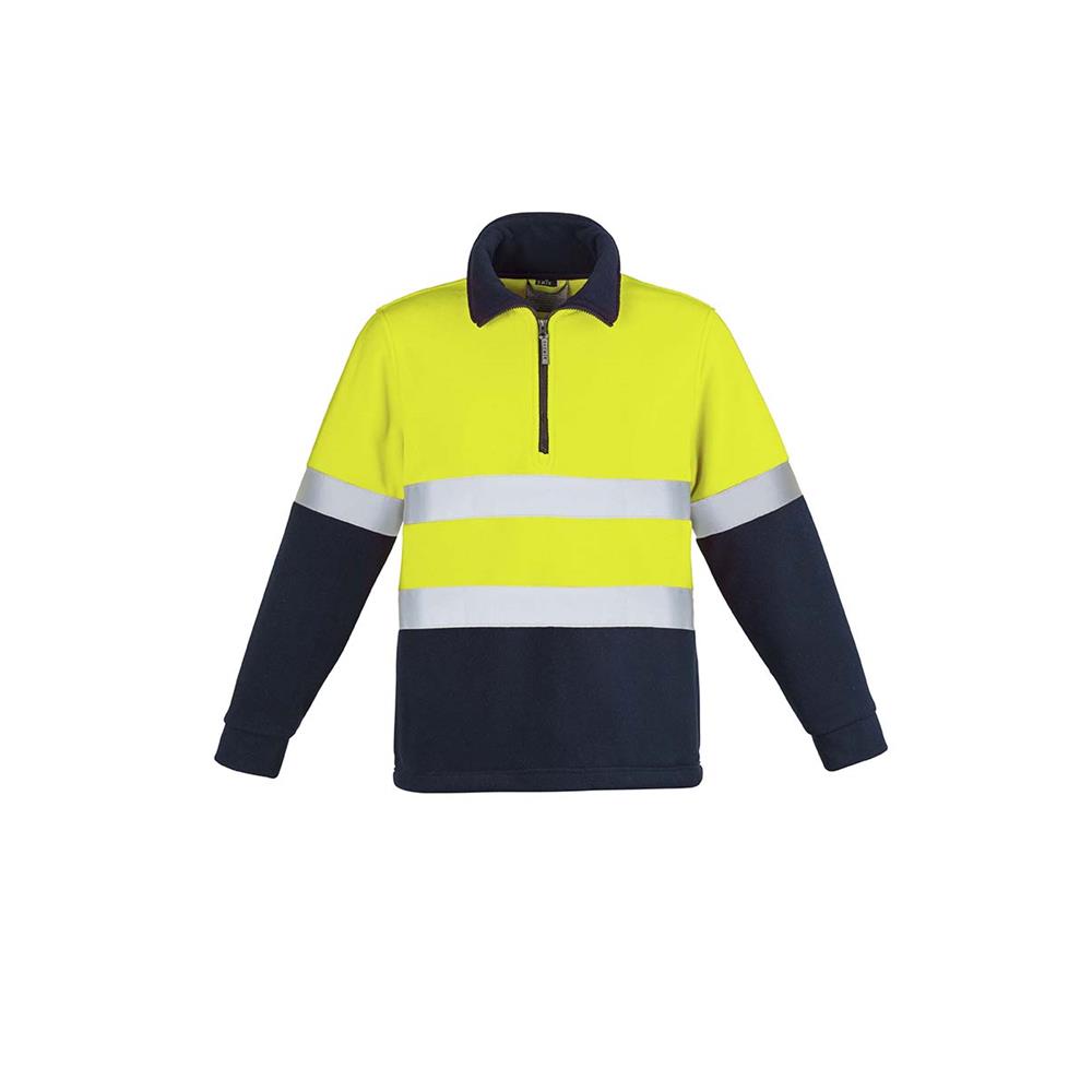 Mens Hi Vis Fleece Jumper - Hoop Taped