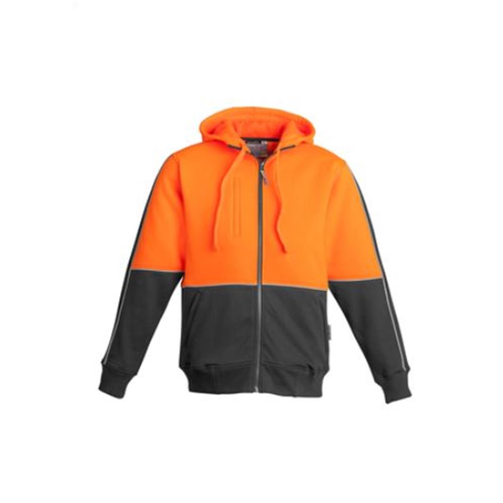 Mens Hi Vis Full Zip Hoodie