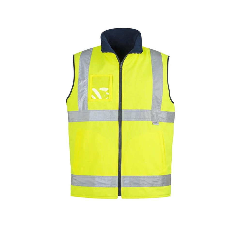 Mens Hi Vis Lightweight Fleece Lined Vest
