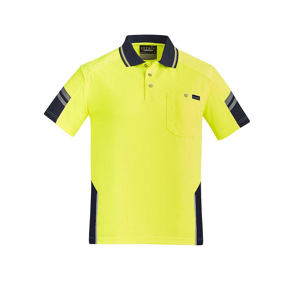 Mens Reinforced Hi Vis Squad S/S Polo