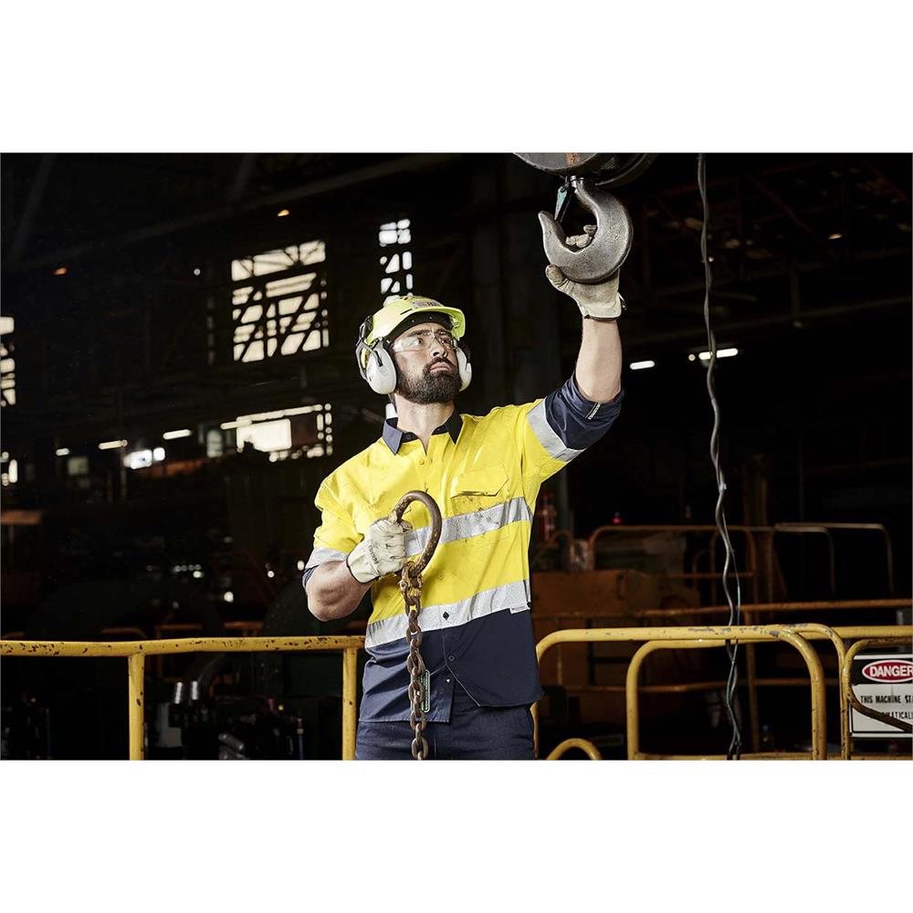 Mens Rugged Cooling Taped Hi Vis Spliced Shirt
