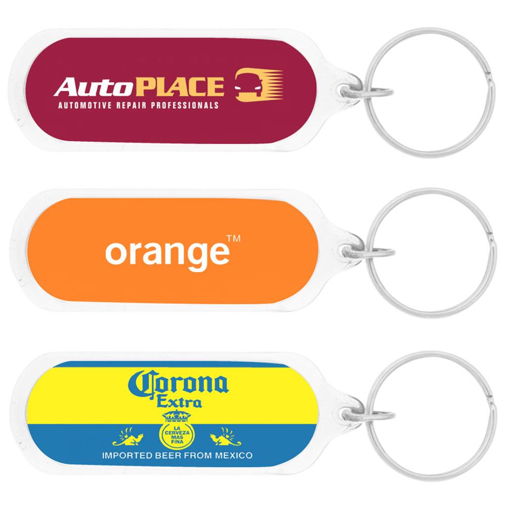 Oval Acrylic Keyring