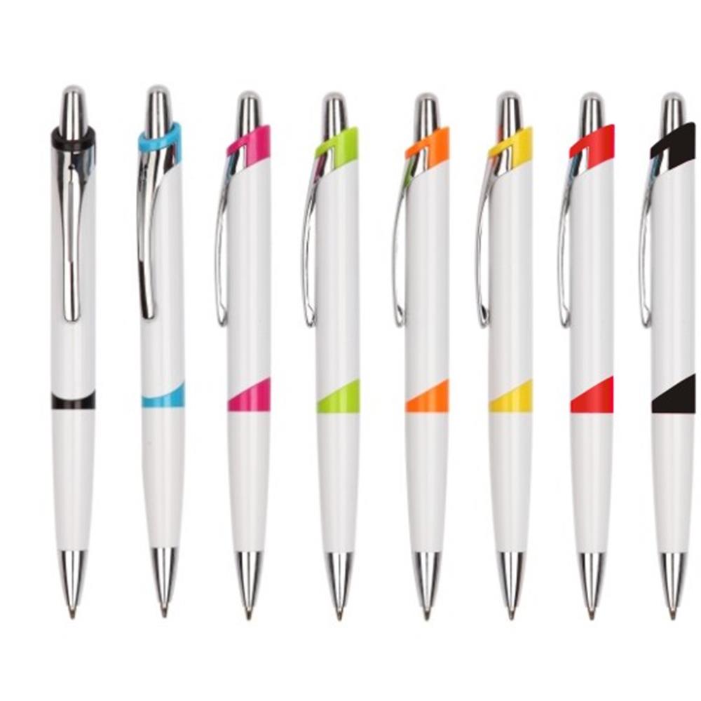 Plastic Pen with polished chrome