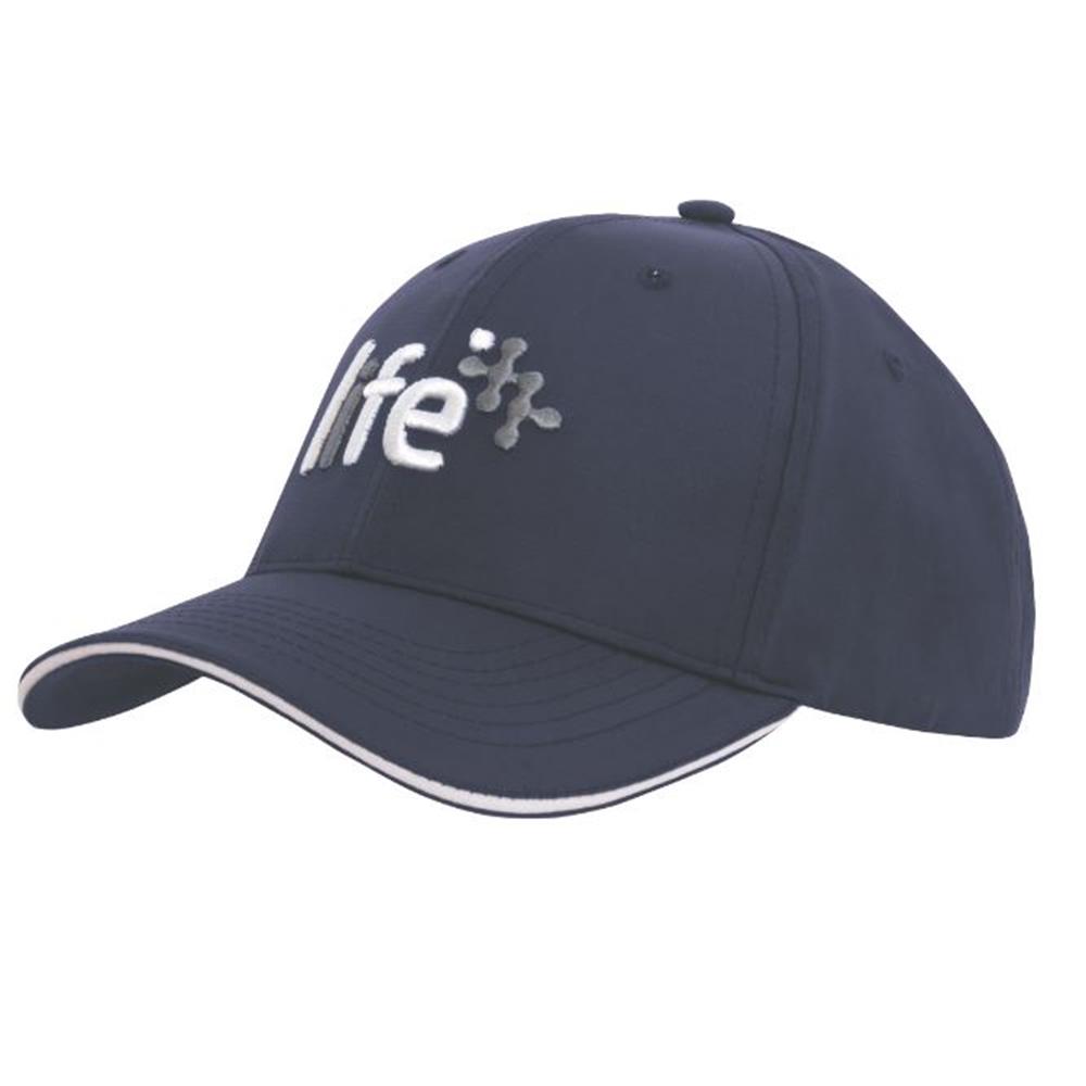 Sports Rip Stop Cap With Sandwich Trim 