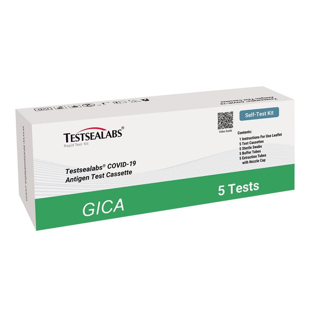 Testsealabs COVID-19 Antigen Test (Nasal Swab) Self-Test 5 Pack