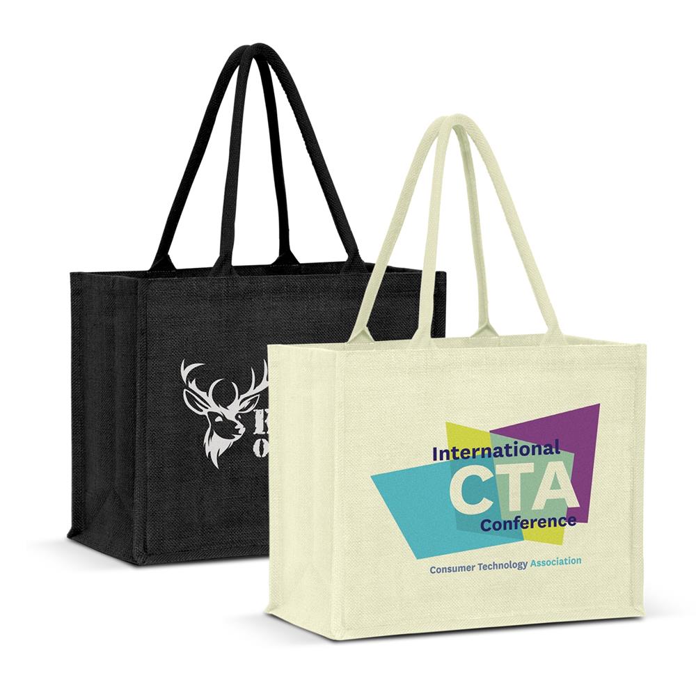 Torino Jute Tote Bag - Colour Match