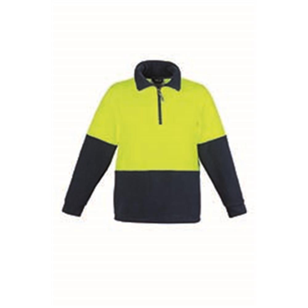 Unisex Hi Vis Half Zip Fleece Jumper