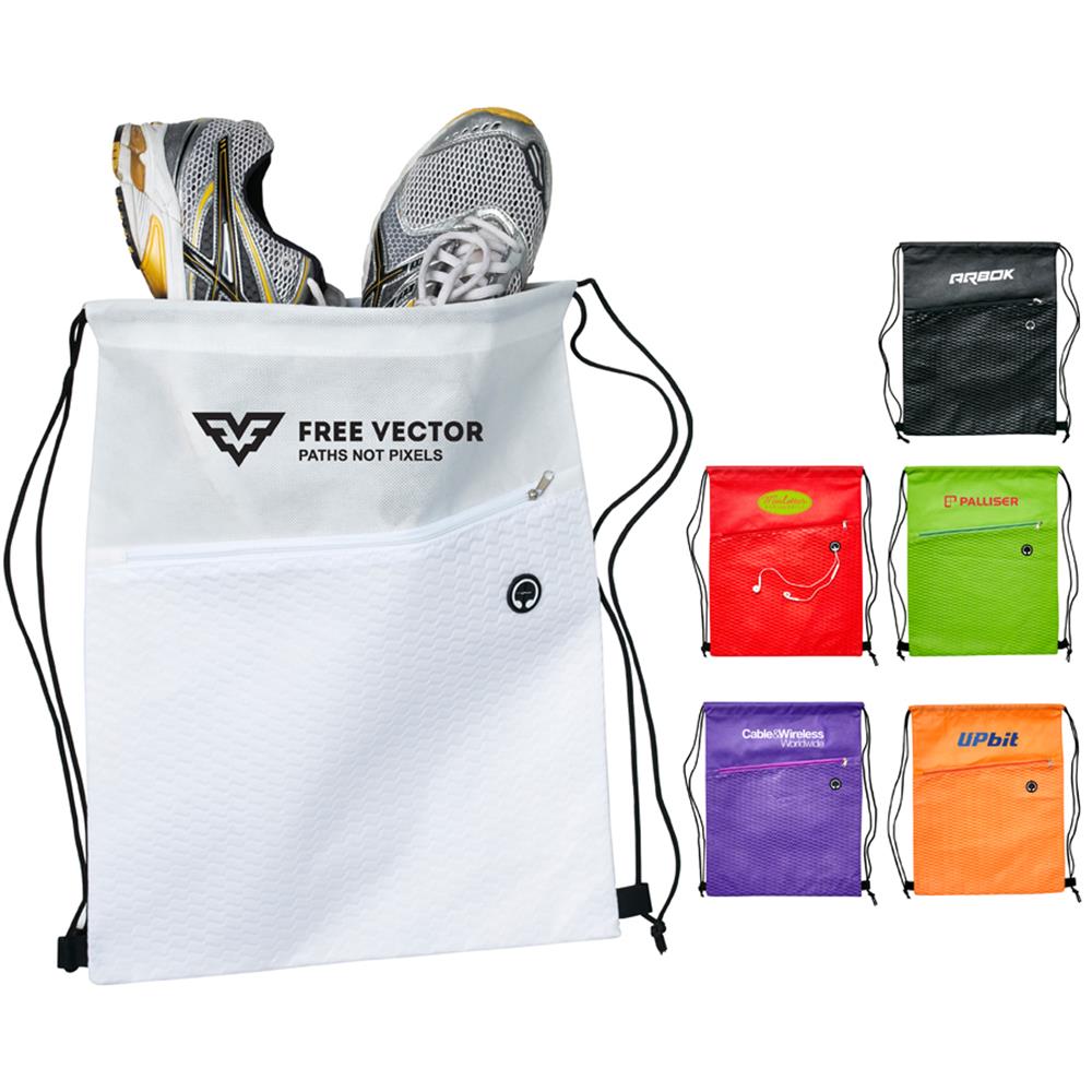 Wave Strider Drawstring Bag 