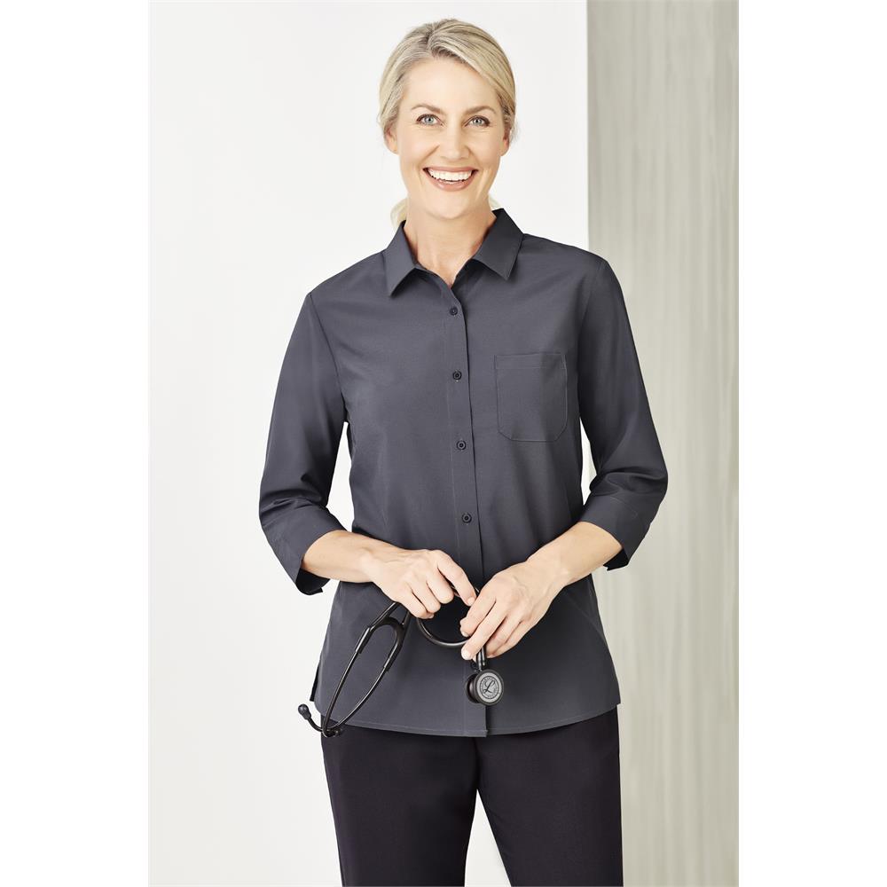 Womens Easy Stretch 3/4 Sleeve Shirt