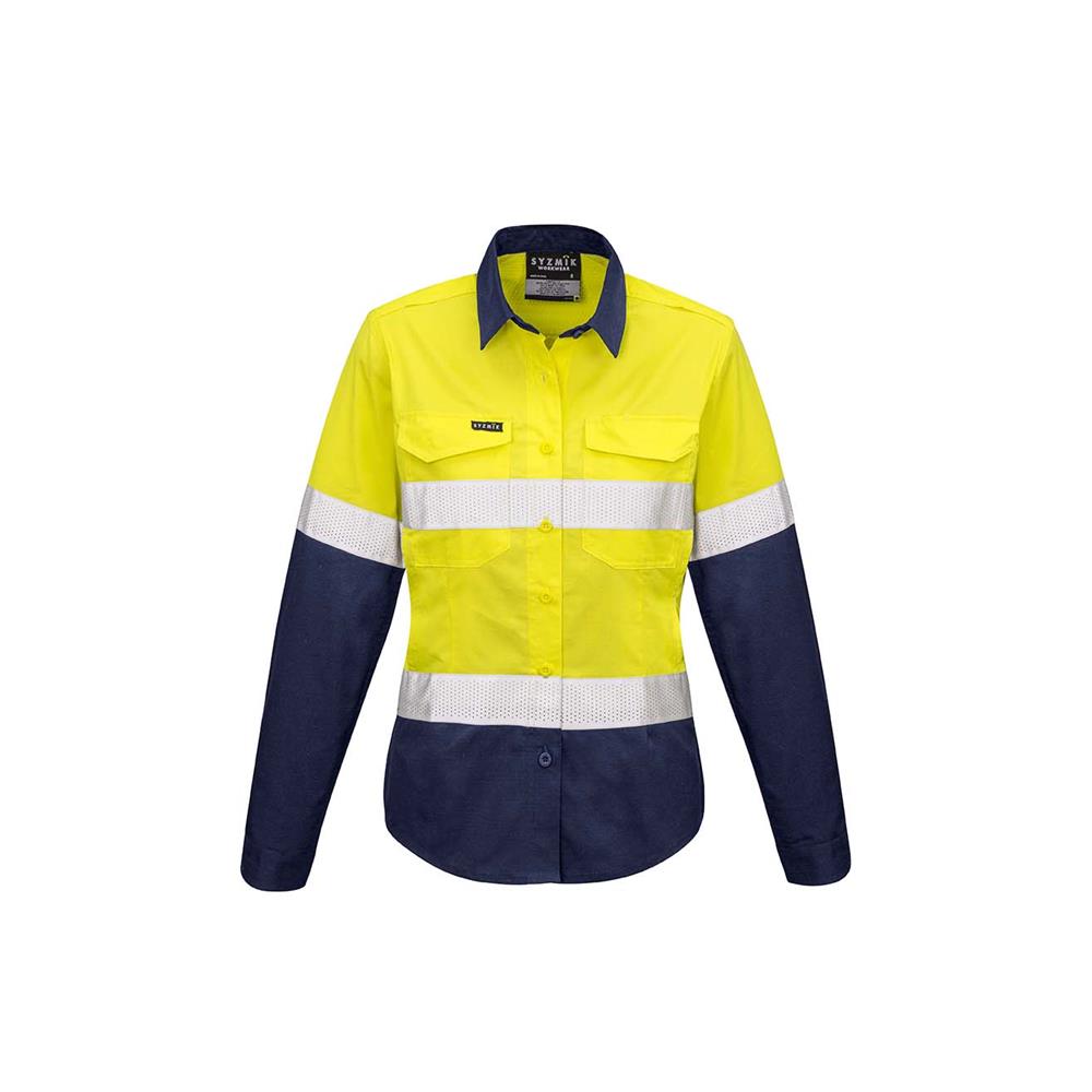 Womens Rugged Cooling Taped Hi Vis Spliced Shirt